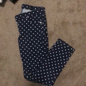 AG Stevie Ankle Dot Jeans